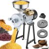 Electric Grain Mill Grinder, 3000W Spice Grinders, Commercial Corn Mill with Funnel, Thickness Adjustable Powder Machine