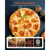Dual Fuel Pizza Oven Outdoor, 26 in Portable Pizza Oven, Pellet & Gas Powered Outdoor Pizza-Maker with Thickened Cordierite Pizza-Stone