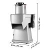 Electric Vegetable Slicer, 4 in 1 Multifunctional Food Cutter, 200W Vegetable Chopper for Slicing Shredding Dicing and Slitting