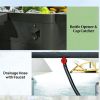 Outdoor refrigerated truck, terrace rolling freezer, black