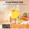 Beverage Server, 1.5 Gallon Capacity, Glass Drink Holder with Base, Durable Stainless Steel Tap, Suitable for Iced Tea, Lemonade, Water