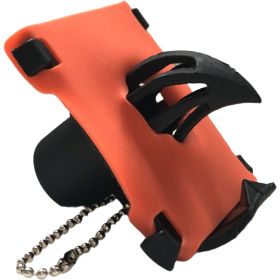 Portable bottle opener, a portable multi-functional keychain tool suitable for opening beer, soda, and screw-top bottles. It is suitable for travel (Color: Orange)