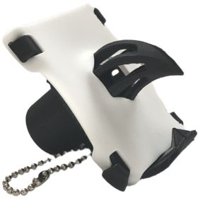 Portable bottle opener, a portable multi-functional keychain tool suitable for opening beer, soda, and screw-top bottles. It is suitable for travel (Color: White)