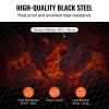 X-Marks Fire Pit Grill Grate, Round Cooking Grate, Heavy Duty Steel Campfire BBQ Grill Grid with Handle and Support X Wire