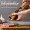 Pepper Grinder Pagoda-shaped Wooden Kitchen Pepper Mill